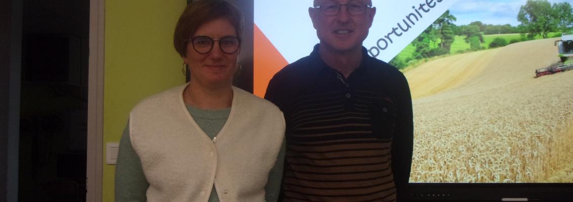 Interview de Céline et Gilles venus présenter les métiers de l'agriculture aux 3èmes