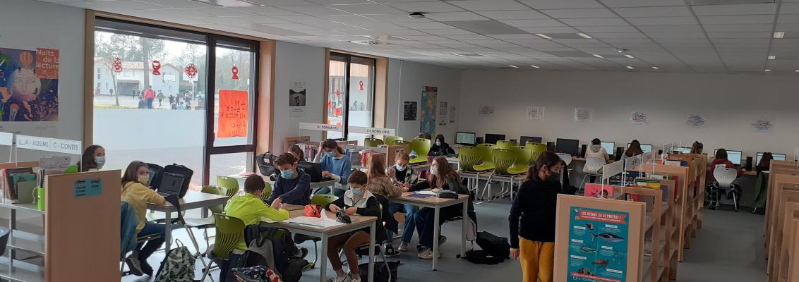 A la découverte du CDI du collège d'Angresse !
