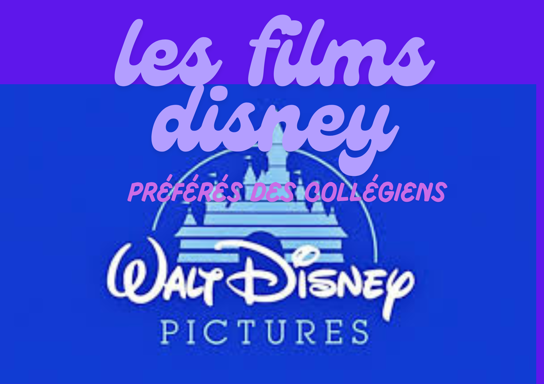 Les Disney préférés des collégiens